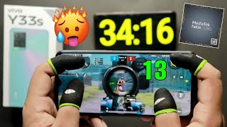 Vivo Y33s PUBG Test ⚡ Heating, Max Graphics, FPS Meter 🥵 MediaTek Helio G80 Gaming Review