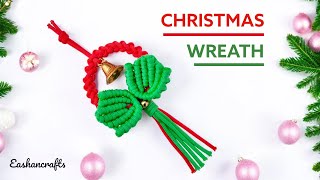 Macrame Wreath Ornament | DIY Christmas Wreath Decoration 🎄| Coronita de Macrame