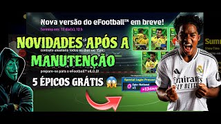 🔴 NOVIDADES APÓS A MANUTENÇÃO - BRASILEIRÃO SAIU DO EFOOTBALL 😱 ENDRICK POTW E MUITO MAIS!!!🔥