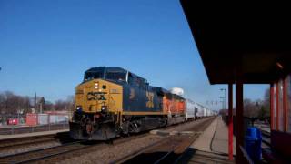 CSX # 350 Leads Manifest With GREAT HORN!