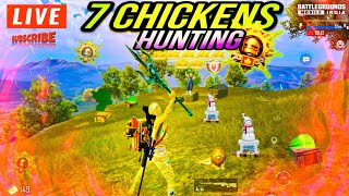 🔴Live 7 Chickens Hunting🔥 Solo vs Squad Battlegrounds Mobile India🇮🇳 @jinoxop  #pubgmobile #live