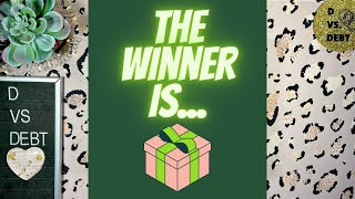 The winner of my secret giveaway is… 🤫