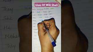 Uses Of Will Shall