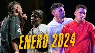 ¡Los 10 MEJORES MINUTOS del MES de ENERO 2024! | Batallas De Gallos (Freestyle Rap)