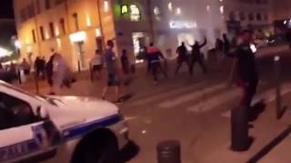 English Hooligans clash with police in Marseille! (Hooligan riot - EM 2016)