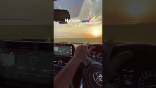 Sunset with hyryder 🥰 #shorts #hyryder #toyotahyryder #grandvitara #newcar #toyota #elevate