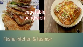 Vegetable sandwich ( Mumbai Street style) with chutney recipe