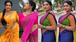 baakiyalakshmi serial actress reshma pasupuleti stunning look video💚🫣#actress#serialactresshot