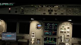 X-Plane default A330 check list from cold & dark  flight LIMC - KJFK