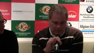 Pressekonferenz ESVK vs. Rosenheim am 09.12.2012 (Endstand 1:3)