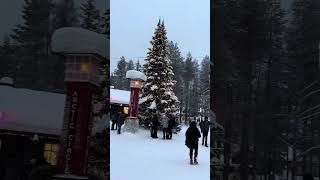 Arctic circle crossing at Rovaniemi Finland