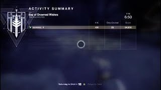 Fast!!! Solo Farm Legendary Lost Sector Bay of Drowned Wishes with your Hunter!!!