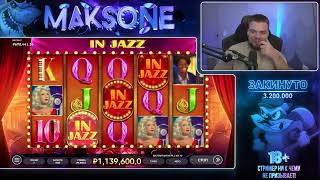 максон выиграл 2.000.000 в слоте in jazz