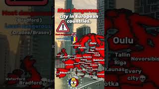 Most dangerous cities in Europe