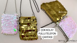 PULLU TELEFON ÇANTASI💖ASTAR ANLATIMI-FERMUAR DİKİMİ