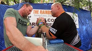 Open 232 and Supers Left Arm Armwrestling Matches | Rumble at the Rainbow 4