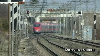 ETR400.044 + ETR600.002 in transito sulla Padova - Bologna