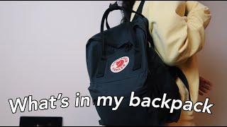 What's in my backpack 2018