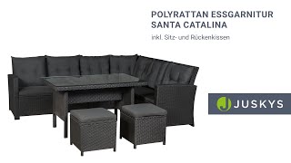 Polyrattan Essgarnitur Santa Catalina inkl. Sitz- und Rückenkissen JUSKYS