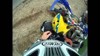 Francorchamps Husaberg 450 crash ft. smr 511 Go pro  supermotard