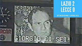 10 febbraio 1991: Lazio Lecce 2 0