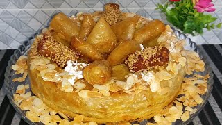 بسطيلة الدجاج🐔 بورقة الفيلو في المول بشكل جديد وسهل 💛# بسطيلة# pastilla#