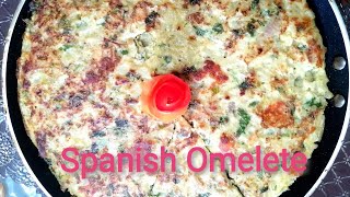 #Food World |Spanish Omelete Recipe |Quick Breakfast Recipe | Easy Spanish Omelete | Urdu Hindi