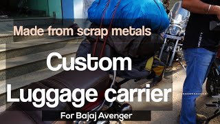 Custom luggage Carrier for Bajaj Avenger| Made from scrap metals | in Tamil | English Subtitle |