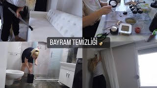 BAYRAM TEMİZLİĞİ 🧽 | DİP KÖŞE TEMİZLİK YAPTIM 🧹 | CAMLARI SİLDİM 🧼