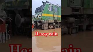 Engine stuck in water #ytshorts #railways