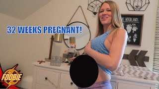 32 WEEKS PREGNANT BABY BUMP UPDATE!