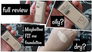 Maybelline Fit me foundation Review