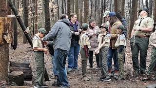 Austin Bridge Ceremony Into Boy Scouts