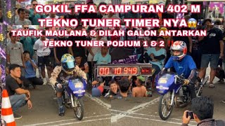 TAUFIK MAULANA & DILAH GALON ANTARKAN TEKNO TUNER PUDIUM 1&2 KELAS NINJA FFA CAMPURAN‼️