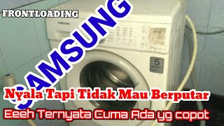 Memperbaiki mesin cuci samsung front loading tidak bisa berputar