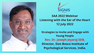 SAA 2022 'Invite and Engage with Young People' By Rev  Dr  Joseph Jeyaraj SDB.