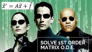 Matrix 1st Order Linear Ordinary Differential Equation Problem Solution