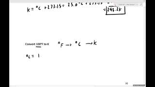 CHEM  107 Ch. 1 Problem Solving Session # 7: Temperature Conversions Solution