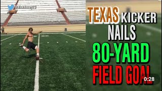 Kicking a 79 Yard Field Goal! | @iKick_Training | iKick Professional Virtual Kicking Punting Trainin