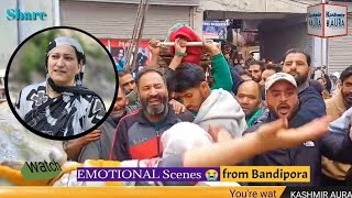 Emotional Scenes Unfold as Abida’s Body Reaches Her Home in Bandipora