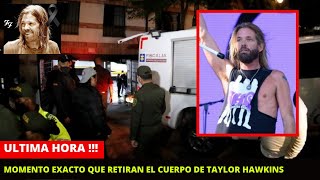 🔴 ESTE ES EL MOMENTO EXACTO EN EL QUE RETIRAN EL CUERPO DEL CANTANTE DE FOO FIGTERS TAYLOR HAWKINS