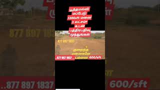 Poonamalee 3 lakhs* plot sale #plotsale 1200sft  600/sft #Poonamalee  #sriperumputhur #thiruvallur