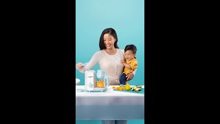 The Cutest Baby Chef Making Delicious Apple Sauce with Nutribullet Baby Steam + Blend!