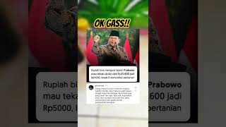 PRABOWO Akan Genjot Rupiah ✊💪