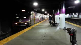 611 Needham train to Needham Heights Arriving into Back Bay