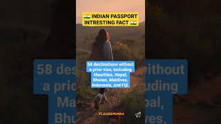 Indian Passport holders Now Don't Need Visa.. Visa On Arrival for indians #shortsvideo #visa #india