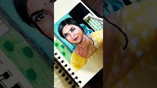 Capturing Mrunal Thakur’s Essence from sitaramam with Color Pencils #colorpencildrawing #ar5arts