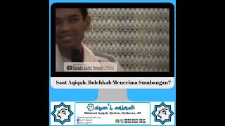 Saat Aqiqah, Bolehkah Menerima Sumbangan? (UAS)