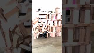 Jenga Crash Tower Chaos Reversed #monsterjam #jenga #legomonsterjam #demolitionderby