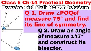 Class 6 Ex 14.6 Q 1 | Q 2 | Practical Geometry | Chapter 14 | Exercise 14.6 | Math NCERT Solutions